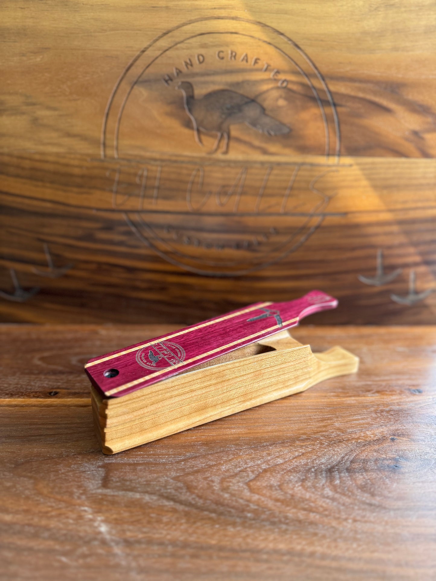 Cherry box w/ Purple Heart & maple inlay lid