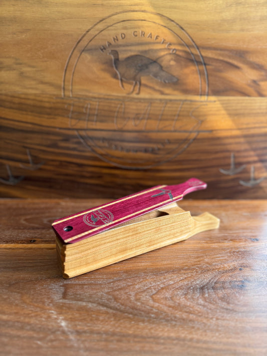 Cherry box w/ Purple Heart & maple inlay lid