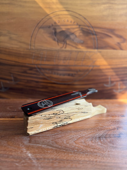 Sycamore box w/ ebony lid & paduak Inlay