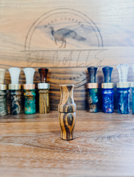 Zebrawood, woodduck call