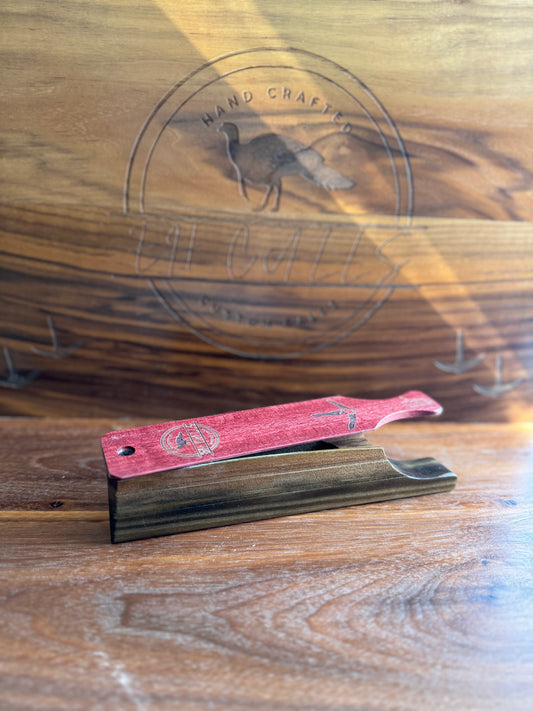 Black Poplar box w/ Purple Heart lid