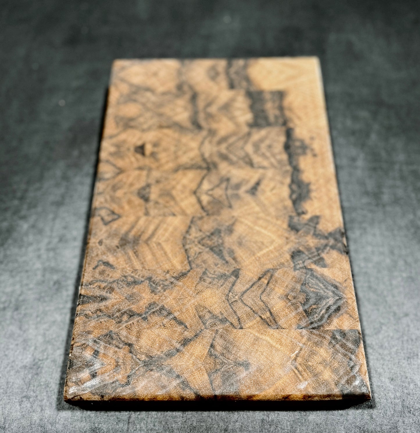 End Grain Cutting board - 13x7 - Black Limba bookmatch