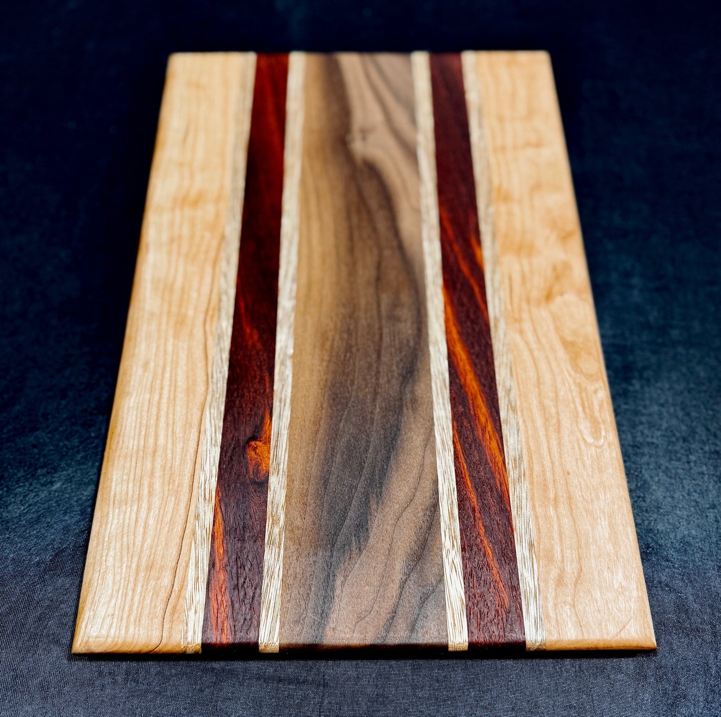Cutting board - 16x10 - Cherry / Black Limba / Paduak / Walnut