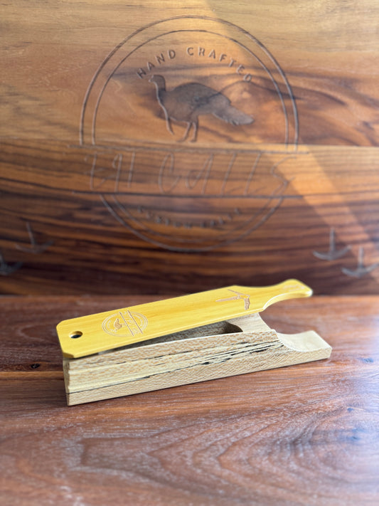 Sycamore box w/ yellow heart lid
