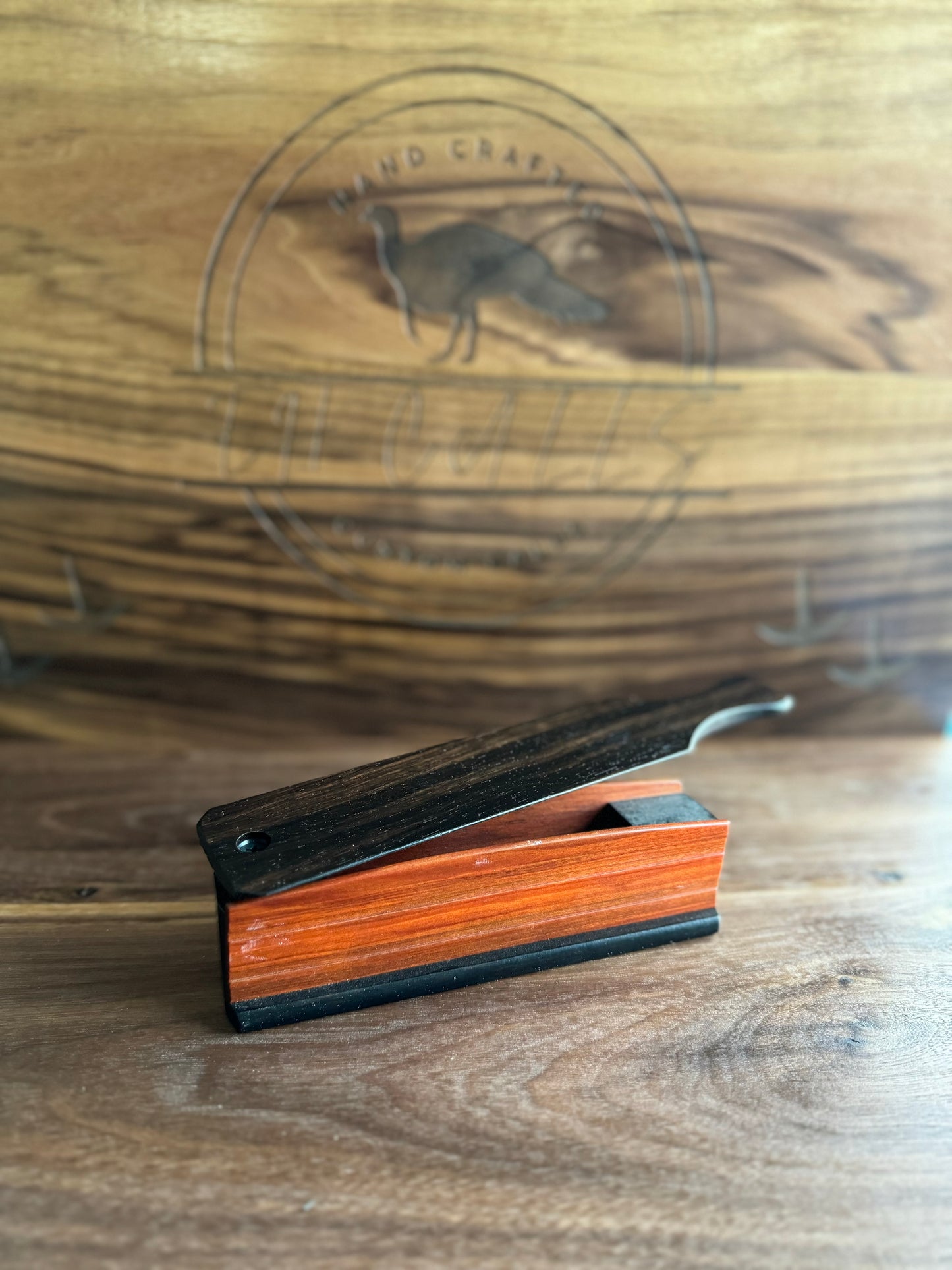Paduak/Ebony box w/ Ebony lid