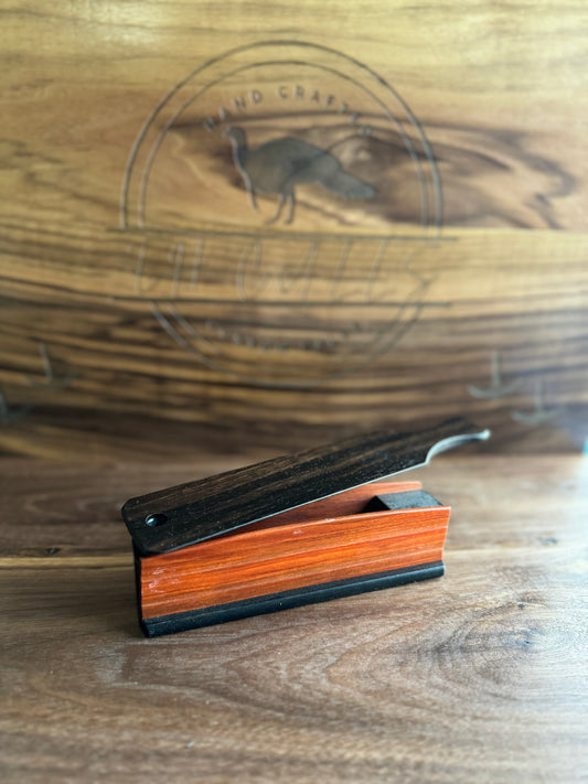 Paduak/Ebony box w/ Ebony lid