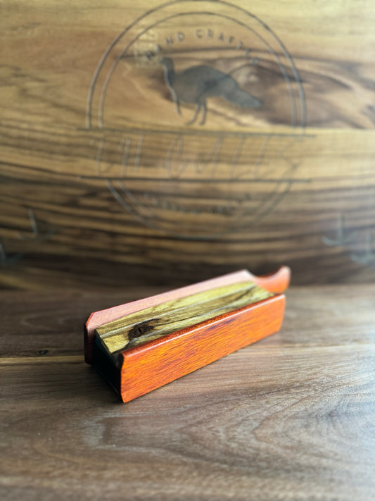 Black Limba/Paduak box w/ Paduak lid