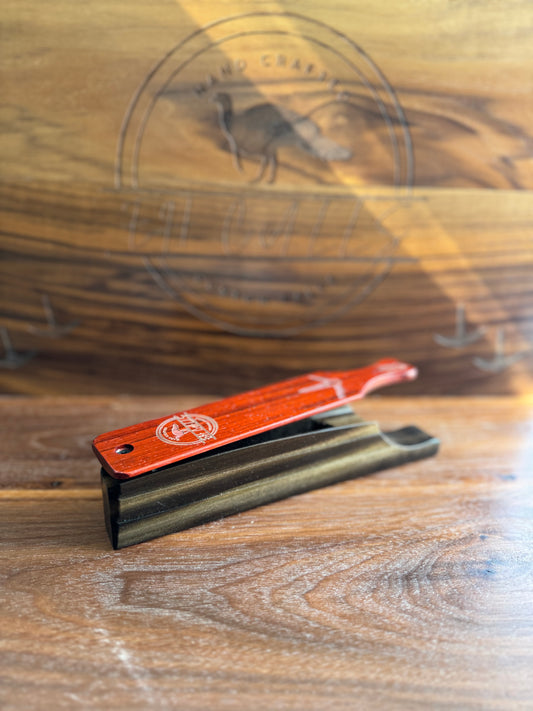 Black poplar box w/ paduak lid