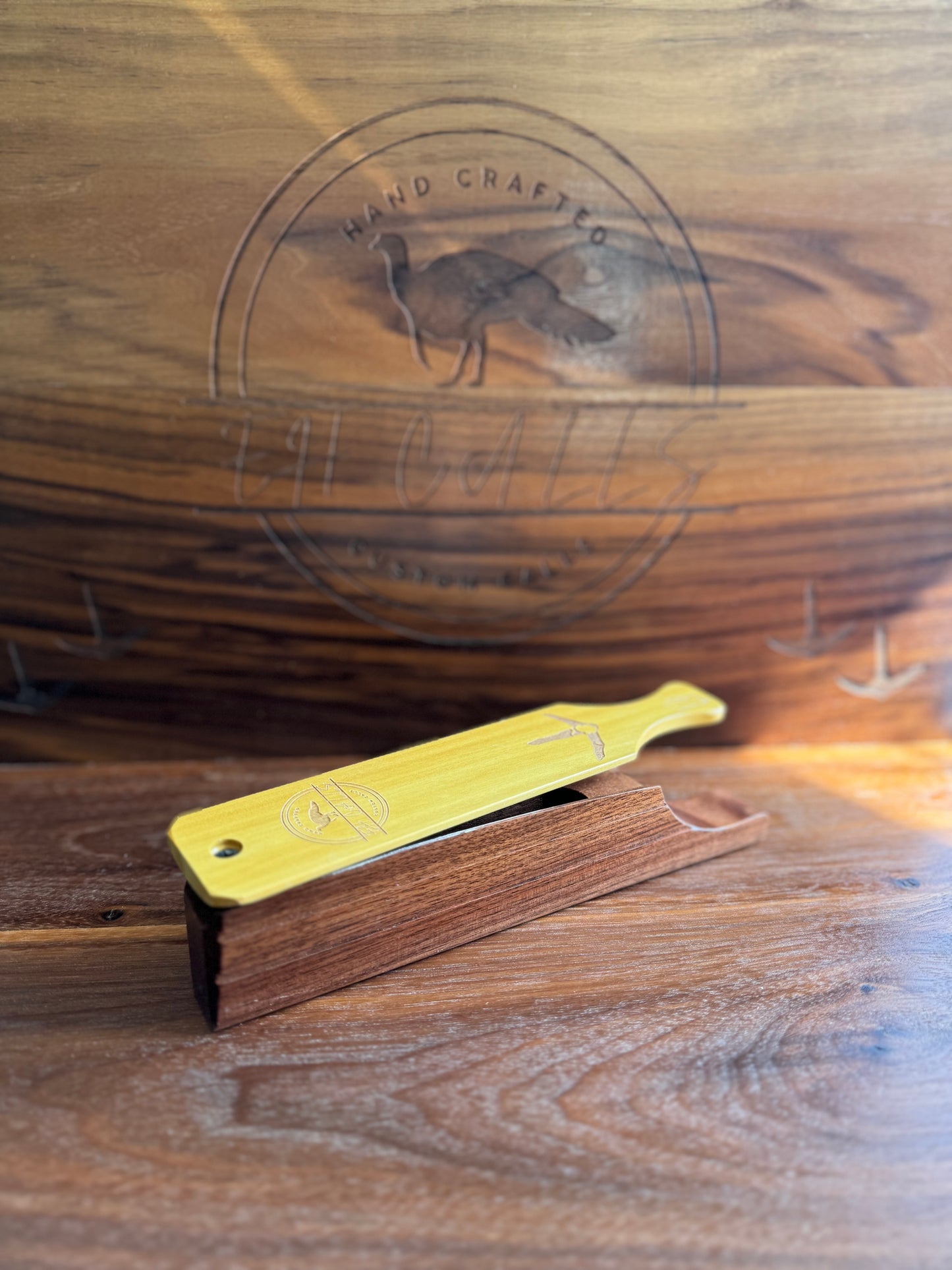 Walnut box w/ Yellow Heart lid