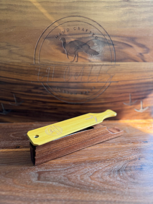 Walnut box w/ Yellow Heart lid