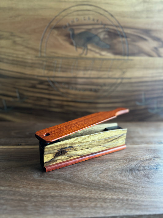 Black Limba/Paduak box w/ Paduak lid