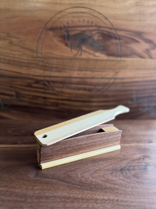 Walnut/ Hickory box w/ Hickory lid