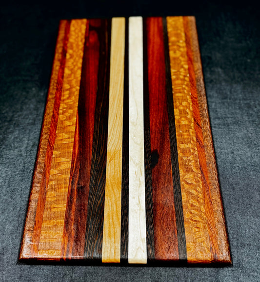 Cutting board - 16x10 - Leopardwood / Paduak / Wenge / Cherry / Maple
