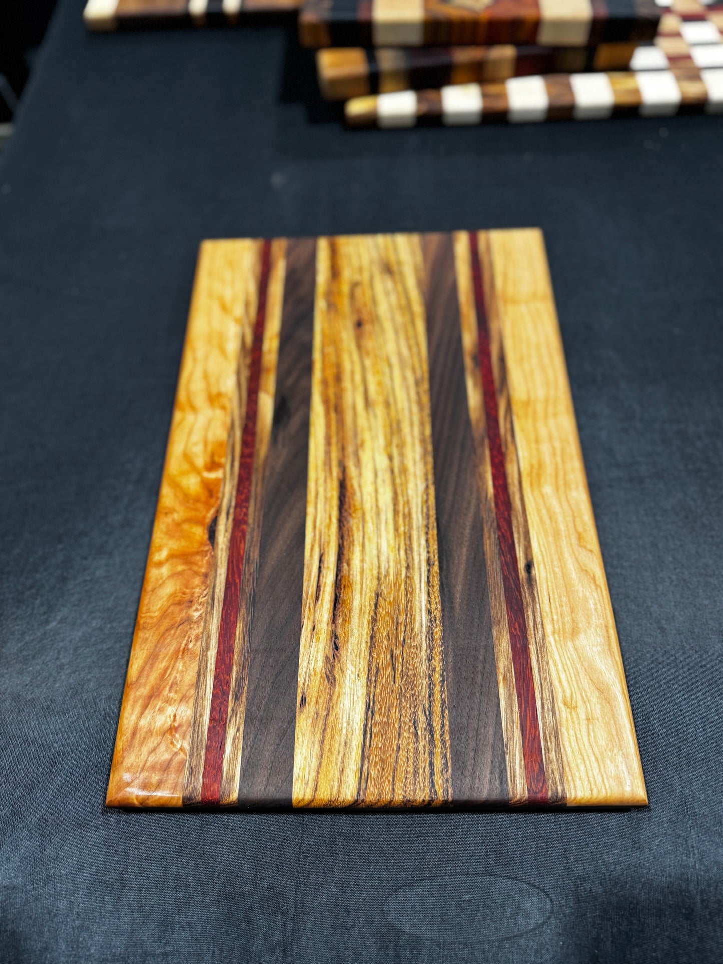 Cutting board - 16x10 - Cherry / Zebrawood / Paduak / Walnut