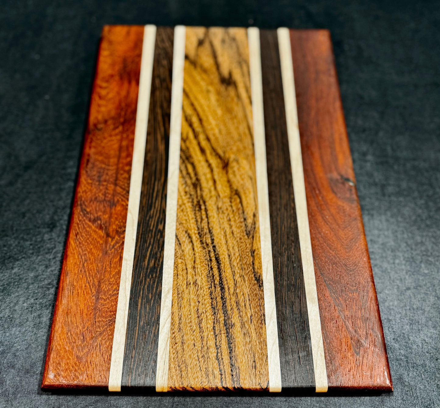 Cutting board - 16x10 - Paduak / Wenge / Maple / Zebrawood