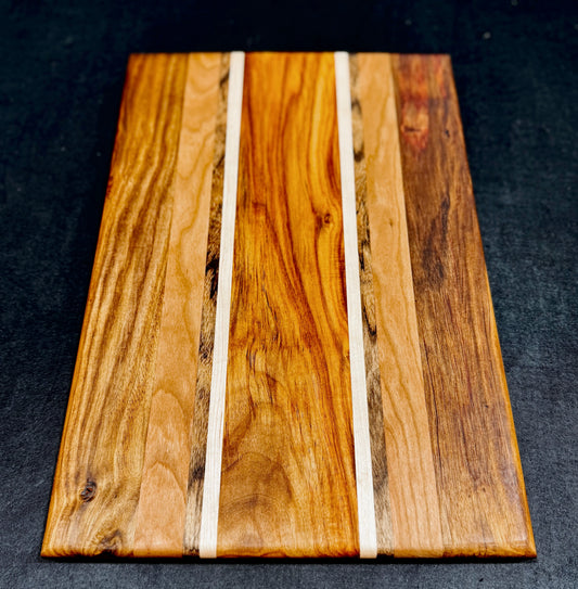 Cutting board - 16x10 - Canarywood / Cherry / Maple / Zebrawood