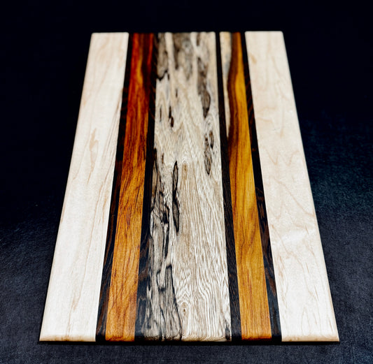 Cutting board - 16x10 - Maple / Wenge / Canarywood / Black Limba