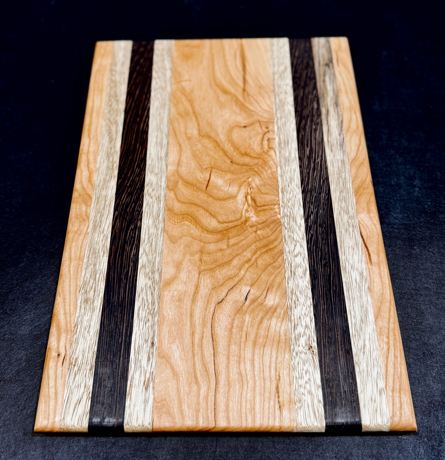 Cutting board - 16x10 - Cherry / Black Limba / Wenge