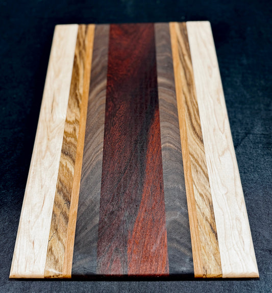 Cutting board - 16x10 - Maple / Zebrawood / Cherry / Walnut / Paduak